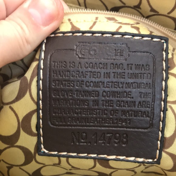 ✨e🆕BN!Coach Brown Classic Print Tote!✨ - Picture 4 of 6